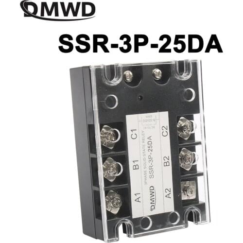 25A DC control AC three phase Solid state relay SSR ac three