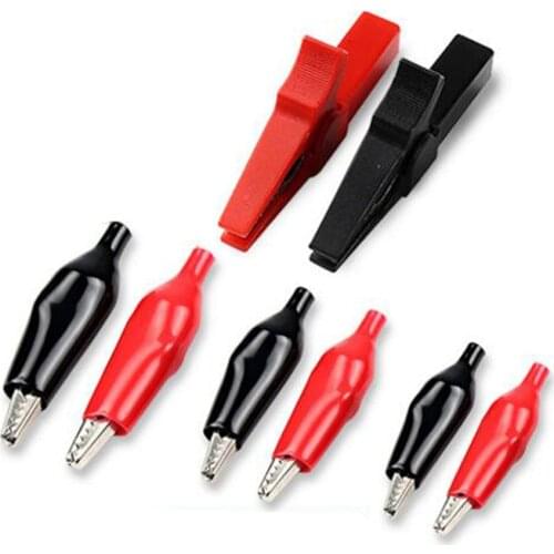 Thicken Battery Clip Pure Copper Car with Firewire Strong Alligator Clip Battery Wire Connection Line Clip Small