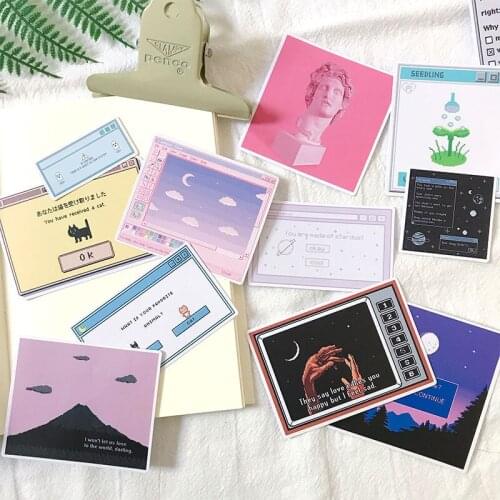 Virtual space Stickers Crafts And Scrapbooking stickers book Student label Decorative sticker kids toys