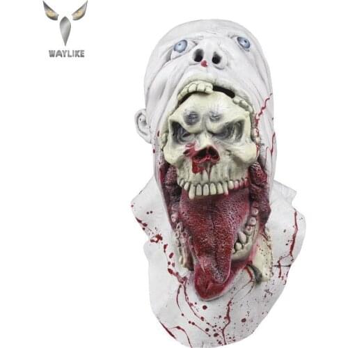 WAYLIKE Halloween Blurp Charlie Mask Gruesome Parasite Mask Scary Ghoulish Latex Mask for Halloween