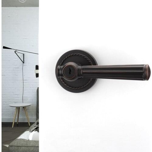 Chinese Zinc Alloy Bathroom Door Lock Kitchen Keyless Door Handle Locks Indoor Silent Gate Lock Furniture Hardware Accessories