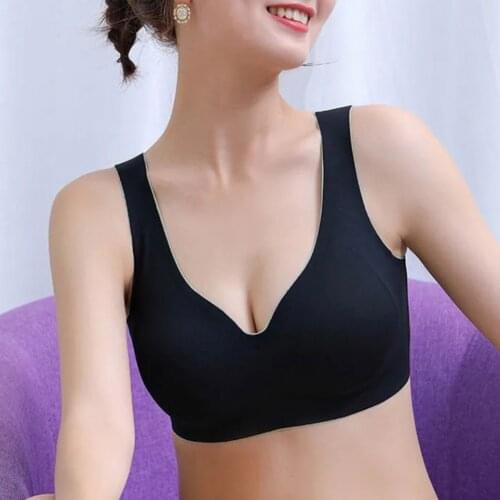 Plus Size Shock-Proof Padded Bras Underwear Bras Women Push Up Bralette Seamless Sport Bra