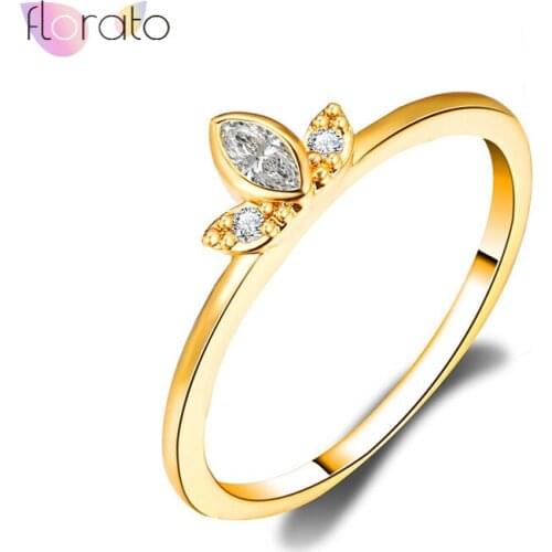 Plated 24K Gold Minimalist Ring Delicate Tiny Stacking Ring Stackable Ring Jewelry for women SIZE 7/8/9 Gift