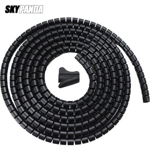 1M Cable Wire Wrap Organizer 10/16/22/28mm Spiral Tube Cable Winder Cord Protector Flexible Management Wire Storage Pipe