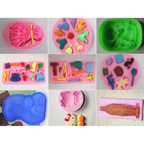 1 pcs Mini silicone chocolate mould Pudding jelly diy decoration mold baking tools