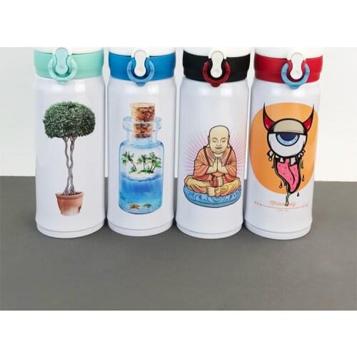 4pcs/lot Blank Sublimation 350ml Bottle Cap Upspring Transfer Prtinting by Sublimation INK DIY Transfer Heat Press Printing