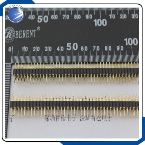 5pcs/lot 2*40P male 2.54 double row double row double pin 2*40 pin gold-plated Connector male pin header strip 2*40PIN