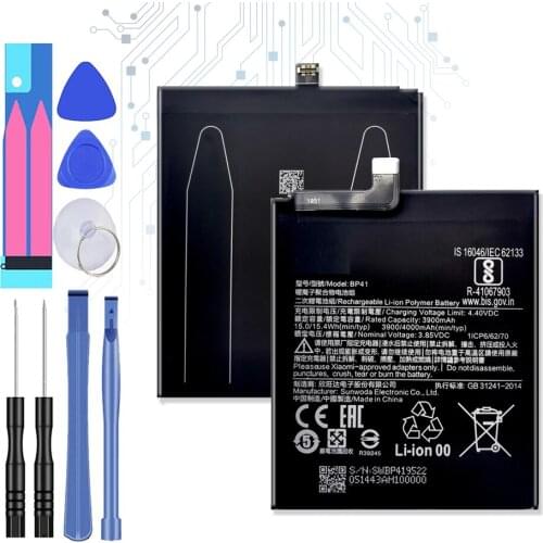 4000mAh BP41 Mobile Phone for XIAO MI Battery For Xiaomi Redmi K20 / Mi 9T mi9T T9 Xiomi Bateria + Free tool