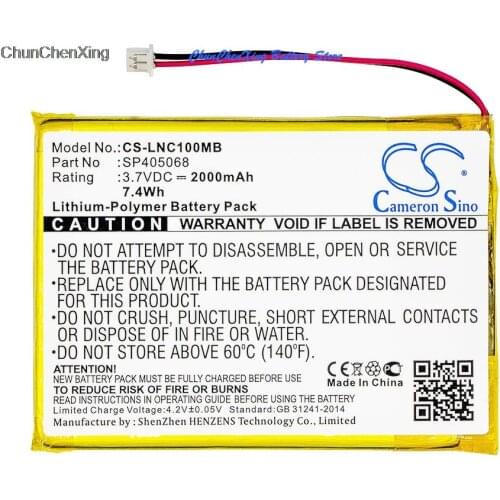 Cameron Sino 2000mAh Battery SP405068 for Luvion Prestige Touch, Supreme Connect
