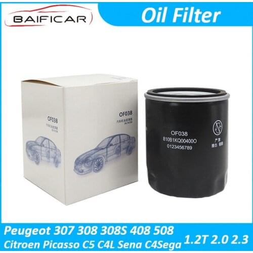 Baificar Brand New High Quality Car Engine Oil Filter Cleaner For Peugeot 307 308 408 508 Citroen C5 C4L Sena 1.2T 2.0 2.3