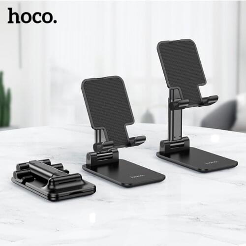Hoco Desk Mobile Phone Holder Foldable Extend Support For iPhone Samsung Adjustable Angle Mobile Phone Holder For iPad Tablet