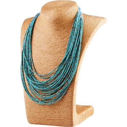 Boho jewelry indie aesthetic one piece necklace valentines day Womens accessories Beads luxury gift layered necklace wholesale