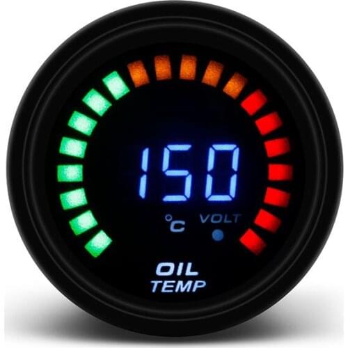 Black 2 inch 52mm Digital LED Car Oil Temp Gauge 20-150 Celsius Oil Temperature gauge Car meter