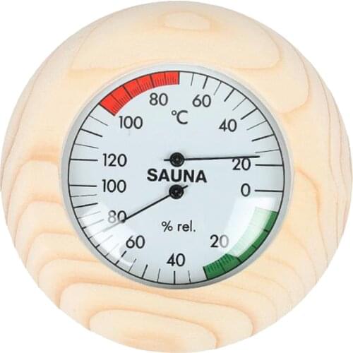 14.5cm Digital Wooden Sauna Thermometer and Hygrometer Sauna Room Accessory