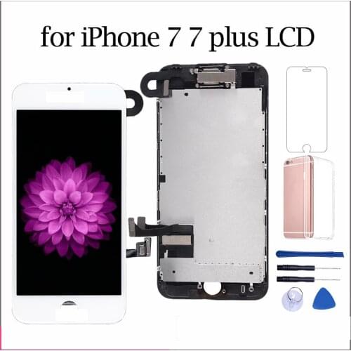 AAA++ LCD For iPhone6 6s 7 7 Plus Display Full Set Digitizer Assembly 3D Touch Screen Replacement +Front Camera+Earpiece Speaker