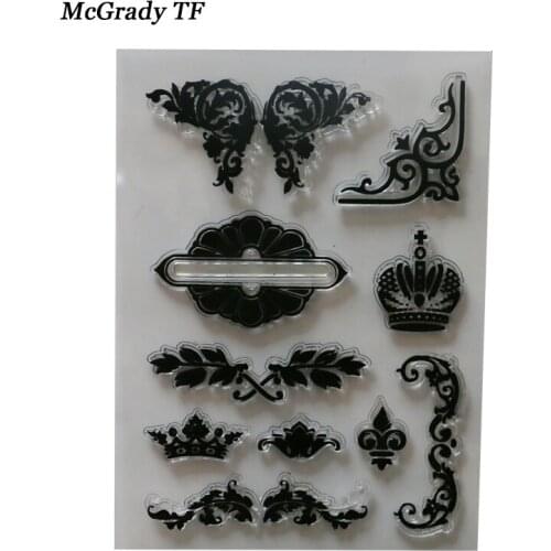 Crown Shape Clear Stamps For DIY Scrapbooking Christmas For Decoration Supplies Scrapbooking/Photo Album Decorative Stamp Sheet