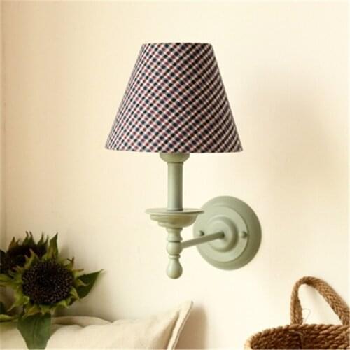 French Garden Country Bedroom Wall Lamp Bedside Light Background wall lamp hotel corridor light Free Shipping