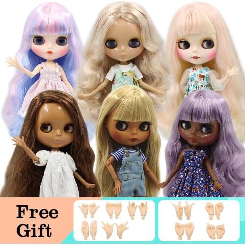 ICY DBS Blyth Doll 1/6 Joint Body DIY Nude BJD toys Fashion Dolls girl gift Special Offer on sale with hand set A&B