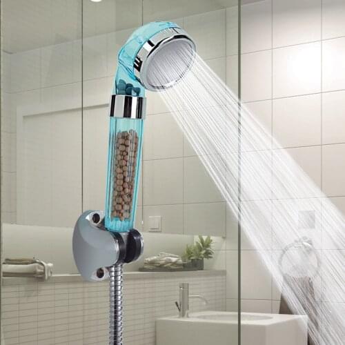 VEHHE Massage SPA Shower Anion Fliter High Pressure Shower Head Health Water Therapy Water Saving Rianfall Shower Heads