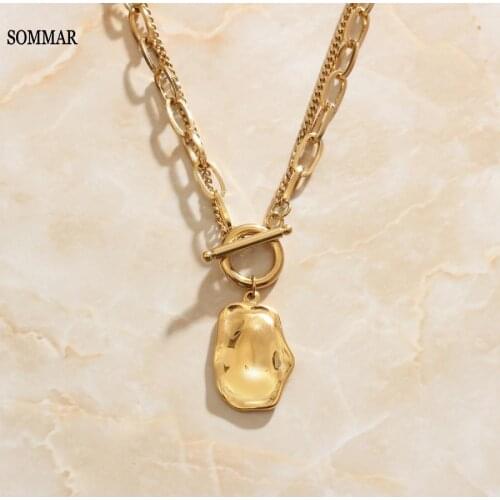 SOMMAR Fashion jewellery charms Gold Vermeil necklaces & pendants for women choker Charming Jewelry Accessories