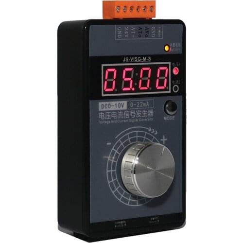 Portable High Accuracy 0-5V 0-10V 4-20mA Signal Generator Pocket Adjustable Voltage Current Simulator Calibrator