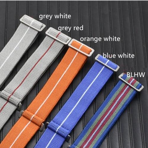 Military Nato Nylon Watch Strap Force Parachute Bag Elastic Nylon Watch Band 20 22mm Belt For Submariner Watch for Any Watch