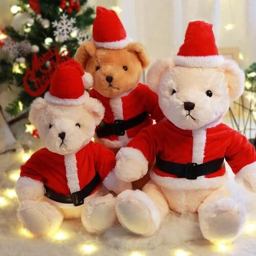 Christmas Teddy Bear Doll Children Plush Toy Cute Stuffed Birthday Gift