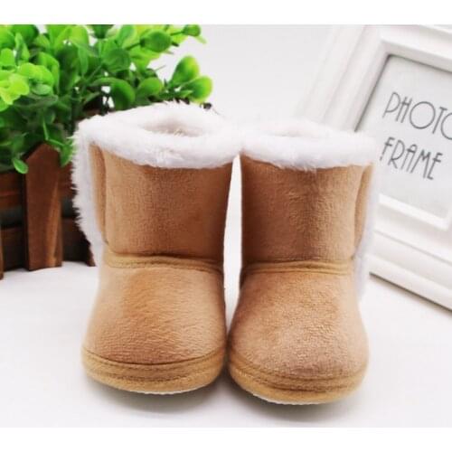 Newborn Toddler Warm Boots Winter First Walkers baby Girls Boys Shoes Soft Sole Fur Snow Booties for 0-18M