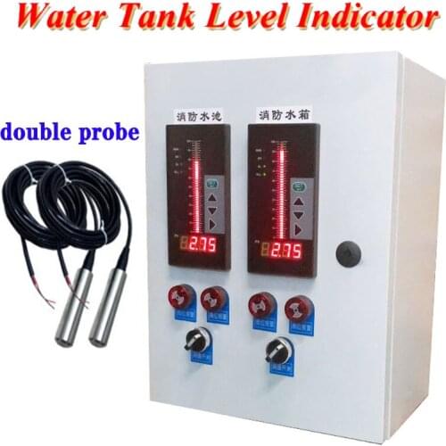 Water tank liquid depth meter liquid level sink Alarm level display control transmitter measuring tools water tank level indicat