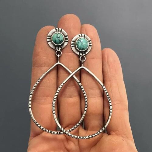 Vintage Water Drop Dangle Earrings for Women 2020 Classic Engagement Wedding Bridal Earrings Hanging Hollow Jewelry O5D418