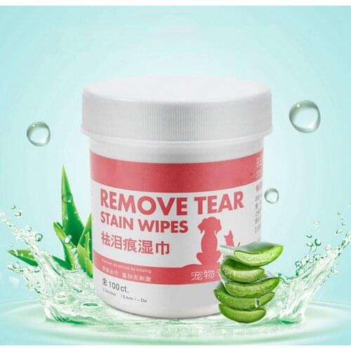 120pcs Pets Dogs Cats Cleaning Paper Towels Eyes Wet Wipes Tear Stain Remover Gentle Non-intivating Wipes Grooming