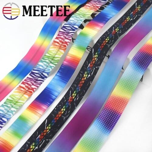 2/4Meters 5# Colored Nylon Zippers for Handbag Shoes Garment Sewing Open End Zipper Repair DIY Luggage Accessories
