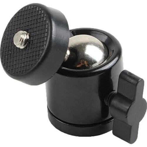 2PCS 1/4 inch Mini Tripod Ball Head Bracket Holder Mount Ballhead for DSLR Camera