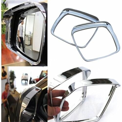 For Jeep Grand Cherokee 2010-2018 ABS Chrome Car Rearview Mirror Block Rain Eyebrow Cover Trim Car Accessories Styling 2pcs