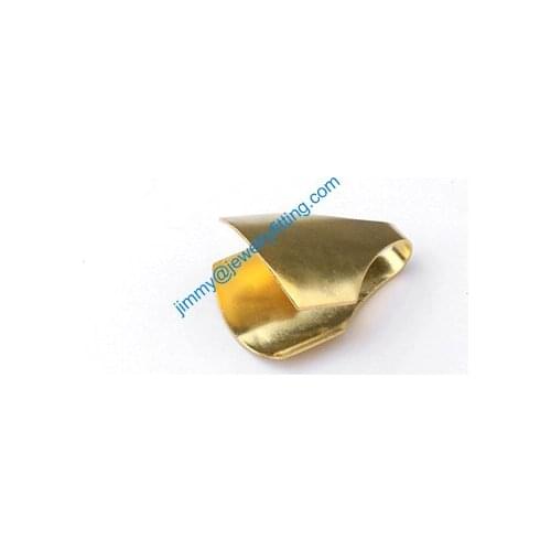 2013 jewelry findings Base metal foldover crimps for chain Chain end