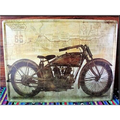 30pcs/lot Metal Sign shabby chic Top motorcycle metal poster art wall decor House Cafe Restaurant Bar Vintage tin signs metal wa