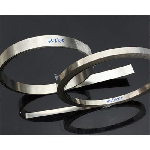 5 m / roll 0.2mm *5mm*5000mm Quality low resistance 99.96% pure nickel Strip Sheets for battery spot welding machine