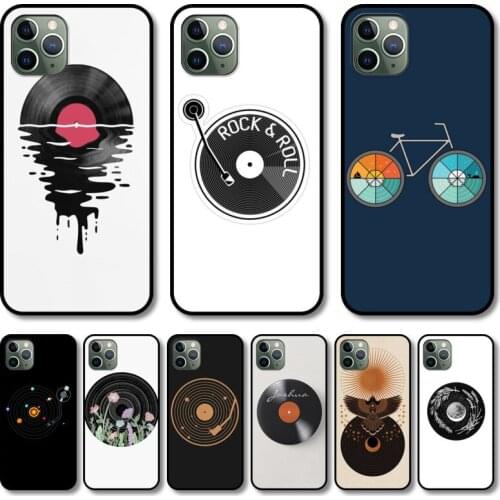 The disc S feeling Phone Case cover For iphone 12 11 8 7 6 s XR Pro Max PLUS X XS SE 2020 mini black cell shell