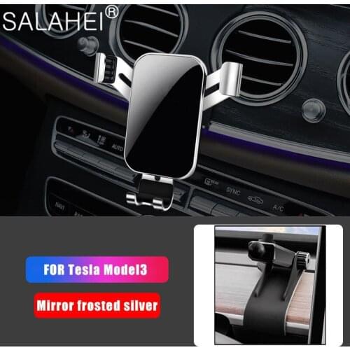 Color Car Special Phone Holder For Tesla Model 3 Car Accessories Model Y Dashboard Mobile Phone Bracket Air Vent Mount GPS Stand