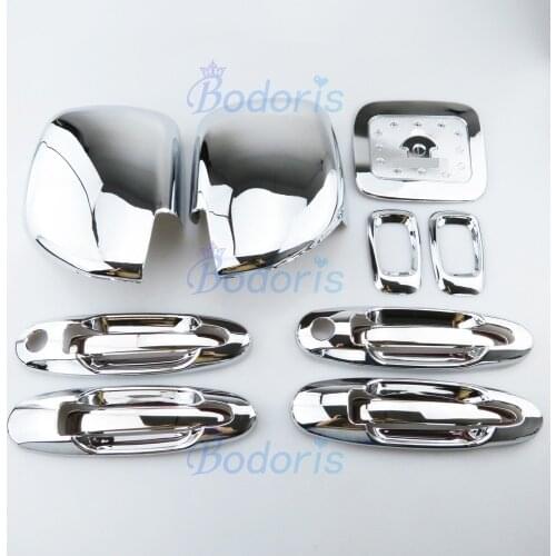 For Toyota Land Cruiser 100 Lexus LX470 1998-2007 Side Lamp Handle Cover Side Lamp Fuel Tank Cap Chrome Accessories