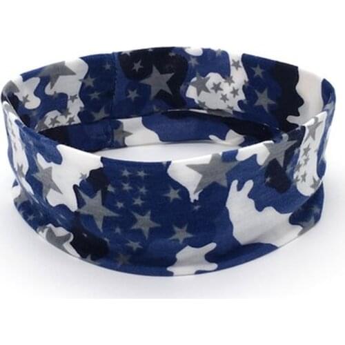 New Unisex Headband Women Men Fashion Sweatband Elastic Camouflage Headwear Stretch Hair Band Turban Fitness Exercise Headdress
