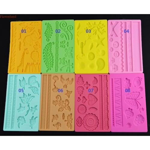 Innovative Silicone Fondant Cake Mold Dry Pez Pad Silicone Mold Pcake Decorating Tools Birthday Wedding Decoration Baking Tools