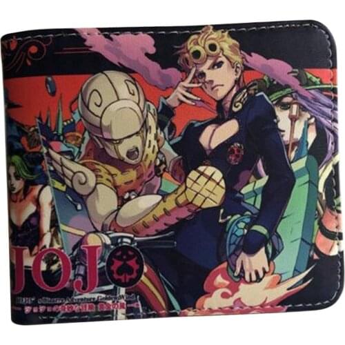 Jojo Bizzare Adventure Anime Wallet Demon Slayer One Punch Man Cartoon Wallet ID Credit Card Holder Coin Bag