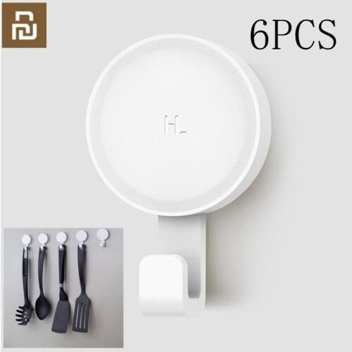 Youpin HL Little Adhesive Wall Hook Strong Bathroom bedroom Kitchen Wall Hooks 3kg max load up for Home life Simple Practical