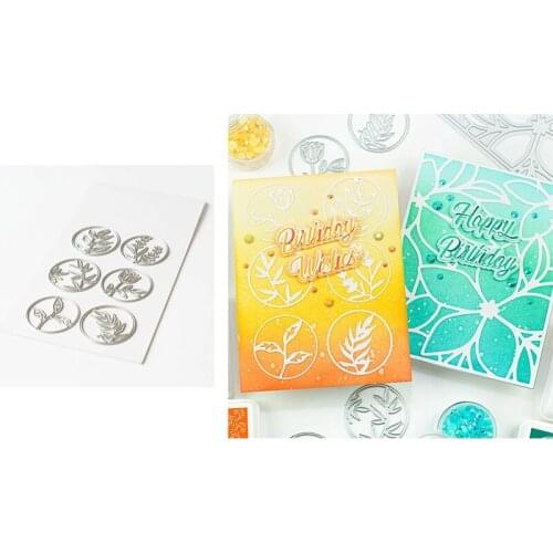 Round Plant Frame Series Flower Leaf Metal Cutting Dies For New DIY Scrapbooking Album New Craft Embossing Cards 2020