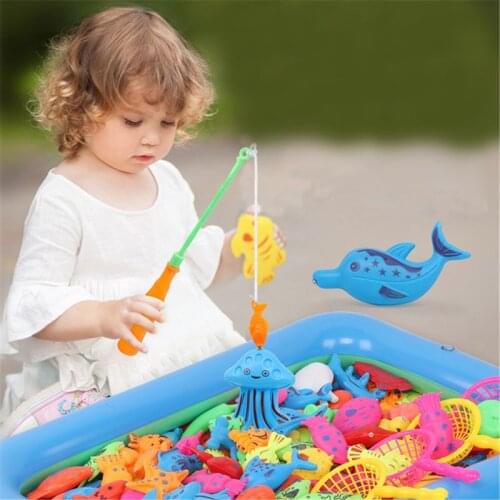 Creative Baby Bathing Toy 22-piece Magnetic Fishing Toy Set Bath Toys High Quality Exquisite
