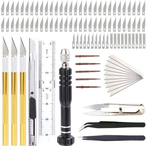 LMDZ Precision Carving Knife Set Hand Craft Knife Hobby Knife Screwdriver Art Knife with Blades for Art Scrapbooking Stencil