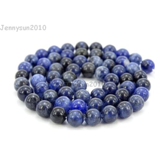 Natural Sodalite 6mm Gems stones Round Ball Loose Spacer Beads 15'' 5 Strands/ Pack