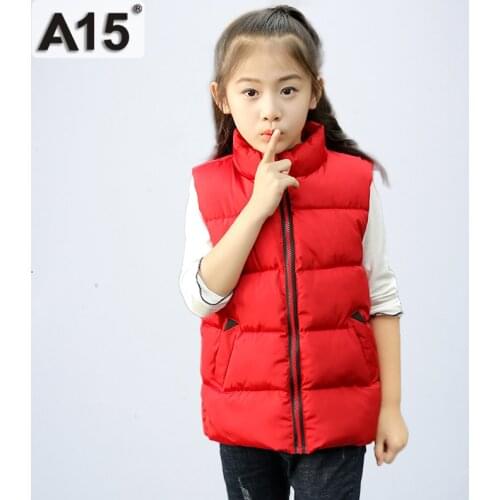 Winter New Kids Jacket Cotton Padded Girls Boys Vest Striped Warm Coat Sleeveless Top Wear Children Mother Daughter Family Match