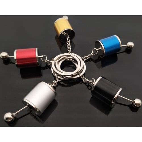 Car Gear Box Keychain for Men Women Imitation 6 Speed Manual Car-styling Keyring Gear Knob Shift Gearbox Stick Gift Souvenir Hot
